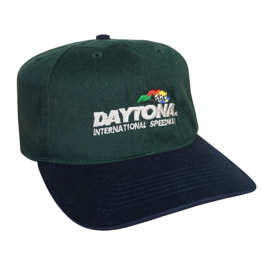Daytona International Speedway Hat Green Navy Turn 1 Club Richardson Nascar